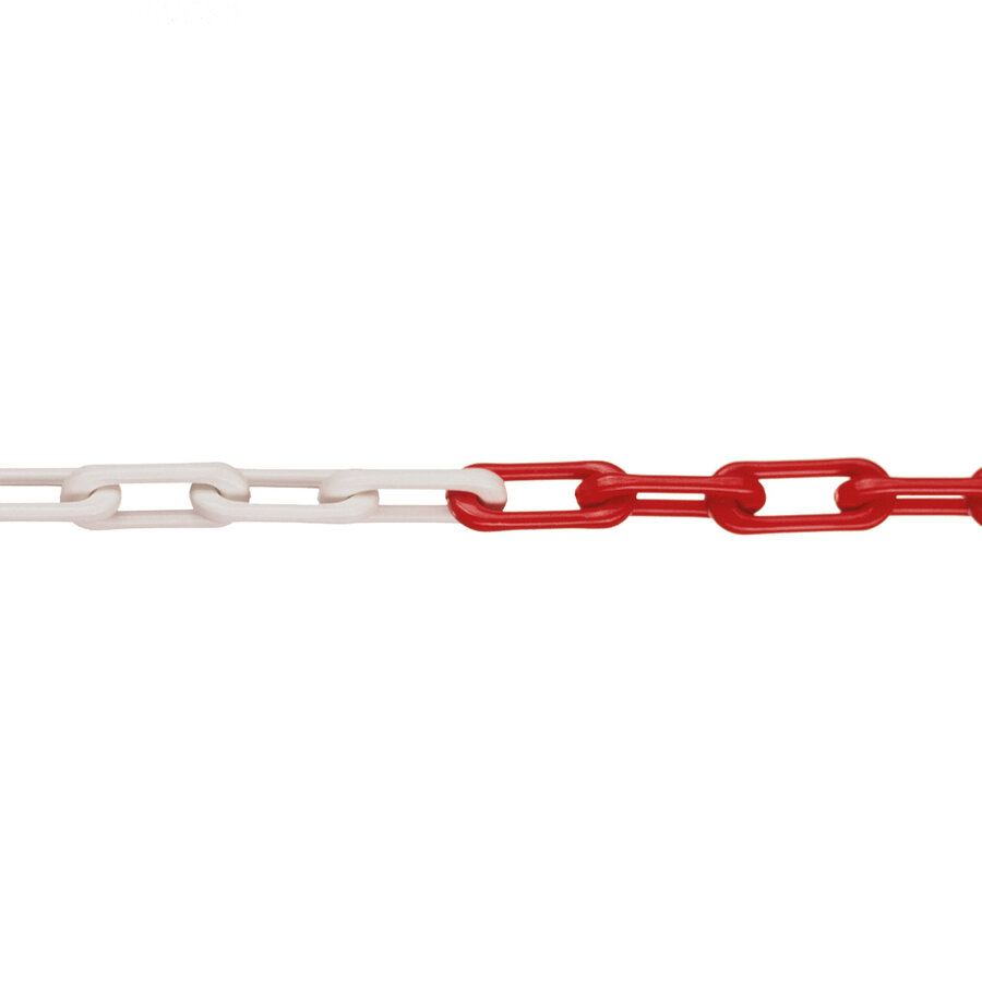 MNK chaîne de qualité en nylon - Ø 6 mm - 25 m - rouge/blanc-1