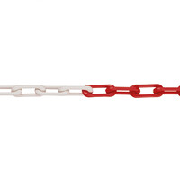 thumb-MNK nylon kwaliteitsketting - Ø 6 mm - 50 m - rood/wit-1