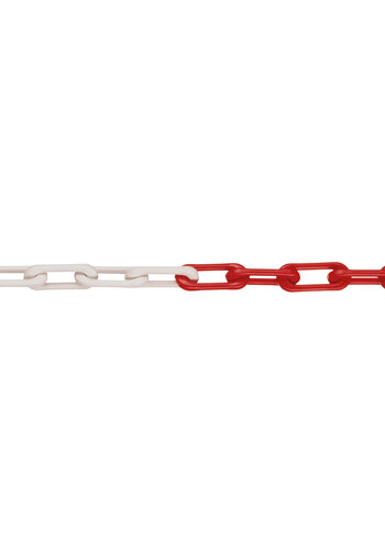 MNK chaîne de qualité en nylon - Ø 6 mm - 50 m - rouge/blanc 