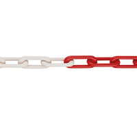 thumb-MNK nylon kwaliteitsketting - Ø 8 mm - 25 m - rood/wit-1