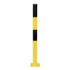 MORION MORION vaste afzetpaal 70 x 70 mm op voetplaat - geen kettingogen - thermisch verzinkt en geel/zwart gepoedercoat