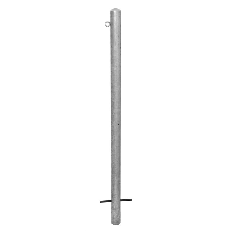 MORION vaste afzetpaal Ø 60 mm om in te betonneren - één kettingoog - thermisch verzinkt-1