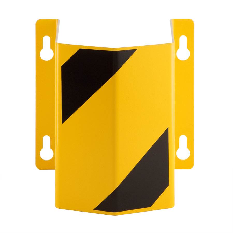 protection de tuyau 180° - 300 x 292 x 230 mm - galvanisé à chaud et thermolaqué - jaune/noir-1
