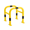 MORION protection de pilier 600 x 520 x 520 mm - galvanisé à chaud et thermolaqué - jaune/noir