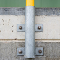 thumb-beschermbeugel Ø48 mm - 1300x2000 mm - betonneren/uitneembaar - gepoedercoat - geel/zwart-3