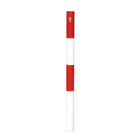 thumb-PARAT-A uitneembare afzetpaal - Ø 76 mm - geen kettingogen - wit/rood-1