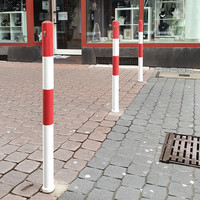 thumb-PARAT-A uitneembare afzetpaal - Ø 76 mm - geen kettingogen - wit/rood-5