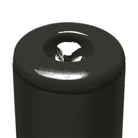thumb-PARAT-B poteau de délimitation amovible sur platine - Ø 60 mm - sans anneaux de chaîne - jaune/noir-4