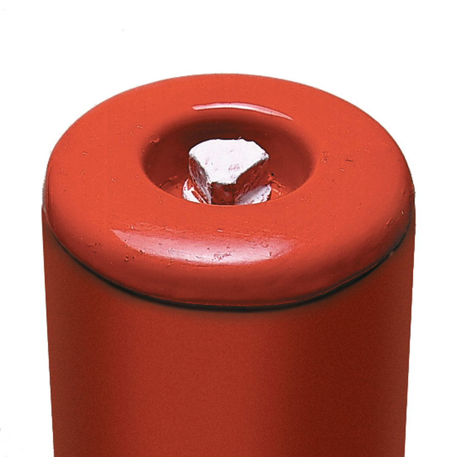PARAT-B poteau de délimitation amovible sur platine - Ø 60 mm - sans anneaux de chaîne - rouge/blanc-4