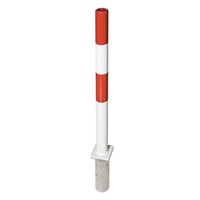 thumb-PARAT-B uitneembare afzetpaal om in te betonneren - Ø 76 mm - geen kettingogen - rood/wit-1