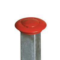 thumb-PARAT-Lift verzonken afzetpaal - half-automatisch - thermisch verzinkt en gelakt - rood/wit-5