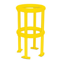 thumb-protection de pilier 360 ° - galvanisé à chaud et thermolaqué - jaune-1