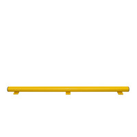 thumb-rambarde magasin HYBRID - protection anti-encastrement - 1750 mm - galvanisé à chaud et thermolaqué - jaune-1