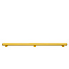 BLACK BULL magazijn railing HYBRID - onderrijbeveiliging - 2050 mm - gecoat - geel