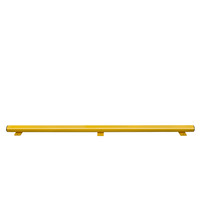 thumb-magazijn railing HYBRID - onderrijbeveiliging - 2050 mm - gecoat - geel-1