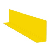 thumb-Doorrijbeveiliging voor magazijn railing - 1080x200x100 mm - gecoat - geel-1