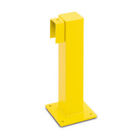 thumb-rambarde magasin XL-line - 500 mm - poteau d'extrémité - thermolaqué - jaune-1