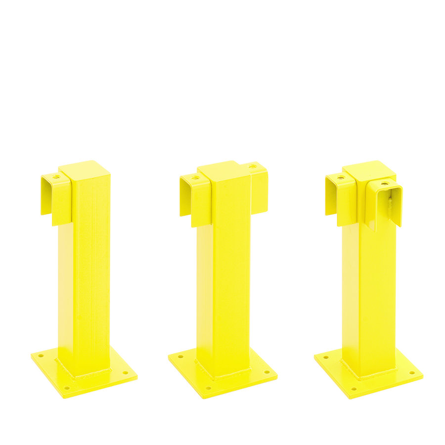 magazijn railing XL-Line - 500 mm - middenpaal - gepoedercoat - geel-3