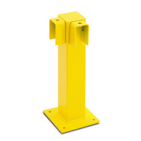 thumb-rambarde magasin XL-line - 500 mm - poteau d'angle - thermolaqué - jaune-1