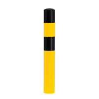 thumb-poteau de protection Ø 159mm (L) à bétonner - galvanisé à chaud et thermolaqué - jaune/noir-1