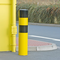 thumb-poteau de protection Ø 273mm (XXL) à bétonner - galvanisé à chaud et thermolaqué - jaune/noir-2
