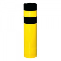 thumb-poteau de protection Ø 323mm (3XL) à bétonner - galvanisé à chaud et thermolaqué - jaune/noir-1