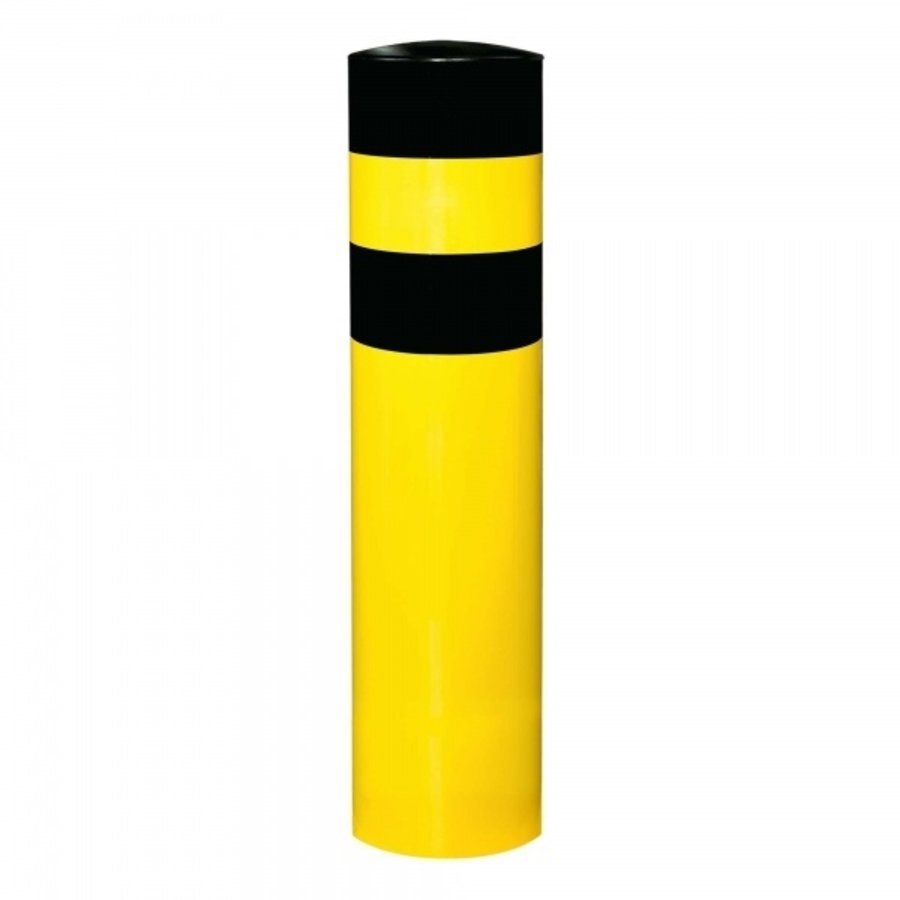 poteau de protection Ø 323mm (3XL) à bétonner - galvanisé à chaud et thermolaqué - jaune/noir-1