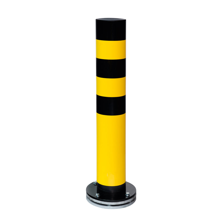 poteau de protection SWING ROTA - Ø159 x 1000 mm - thermolaqué - jaune/noir-1