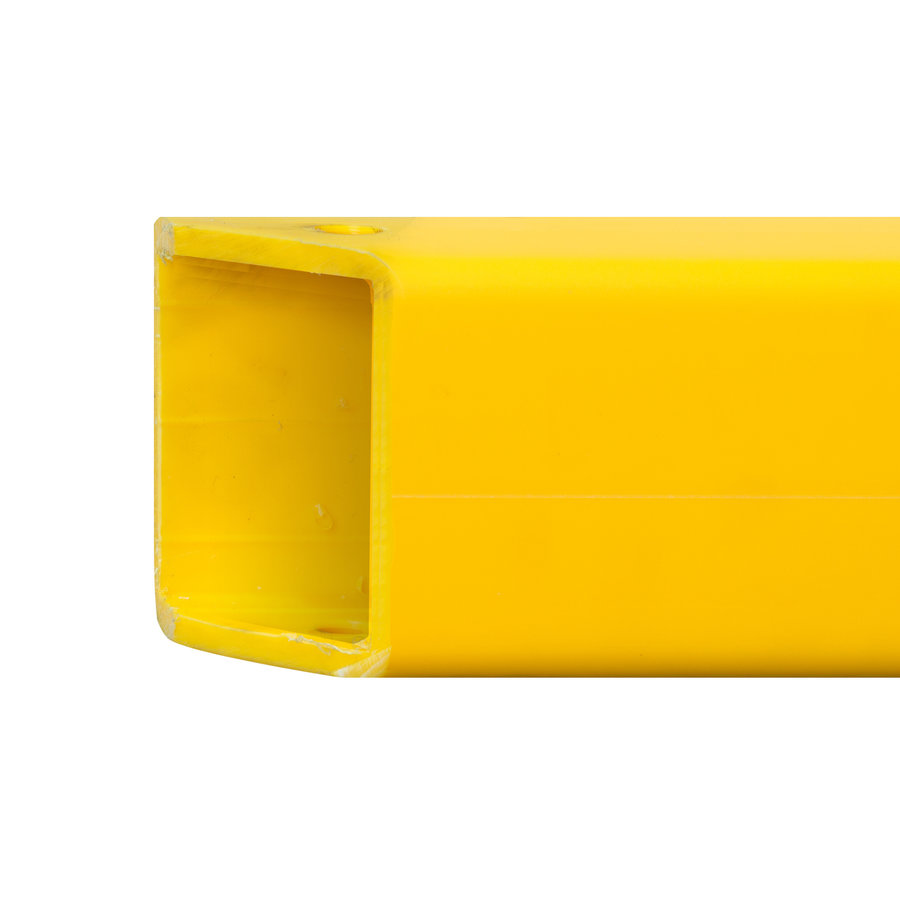 Barrière et glissière pour entrepôt HYBRID - traverse d'angle - 150 cm - jaune-1
