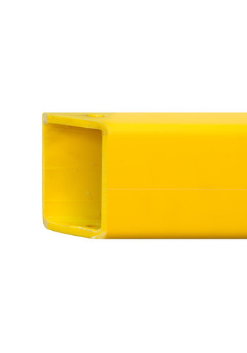 Barrière et glissière HYBRID - traverse d'angle - 200 cm - jaune 