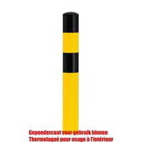 thumb-rampaal Ø 159mm (L) om in te betonneren - gepoedercoat -geel/zwart-1