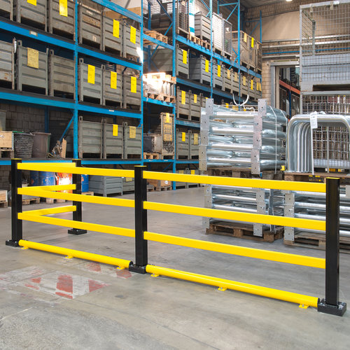 BLACK BULL magazijn railing HYBRID - verzinkt/gecoat