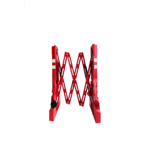 Barrière extensible PVC Extenso - rouge/blanc 