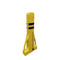 thumb-Barrière extensible PVC Extenso - jaune/noir - 2400 x 400 x 1000 mm-2