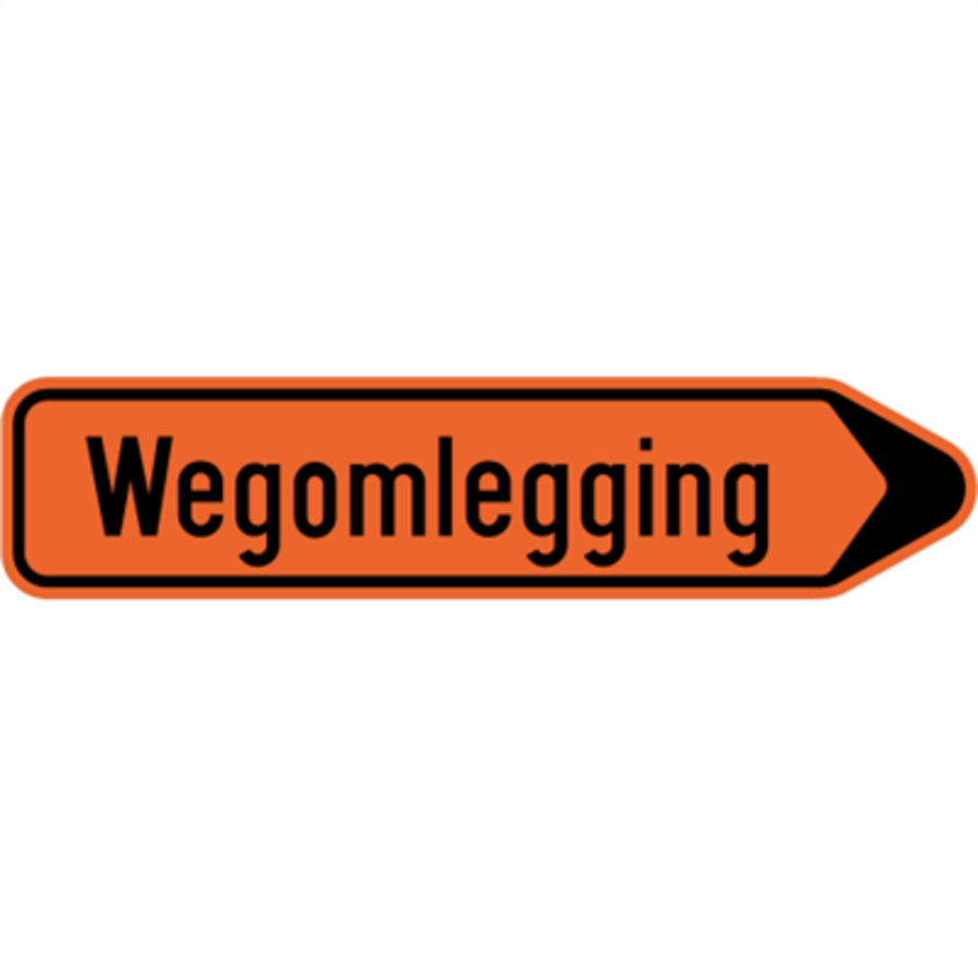 Bord F41:  wegomlegging links rechts - 1000/200-1