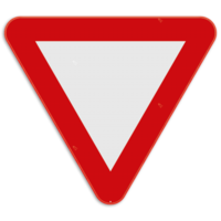 Panneau de signalisation B1:  cédez le passage - 400