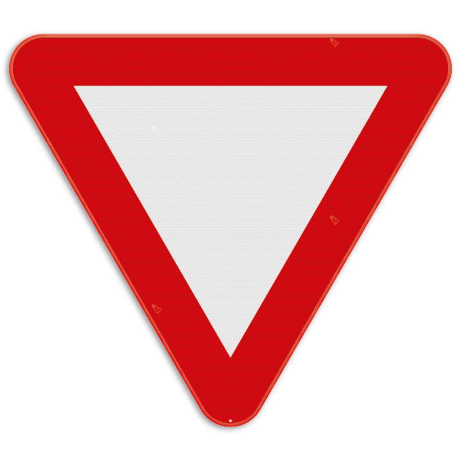 Panneau de signalisation B1:  cédez le passage - 400-1