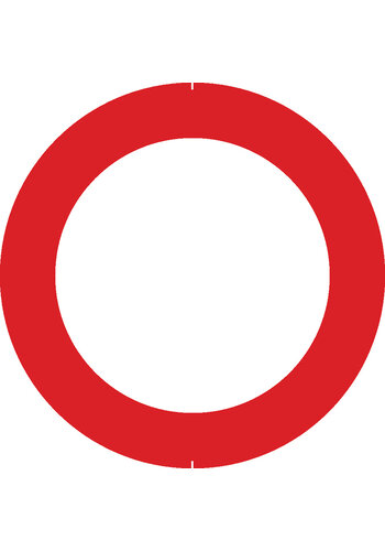 Panneau C3: Circulation interdite à tout véhicule  - dia 400 