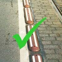 thumb-Séparateur pour piste cyclable - rouge/blanc-6