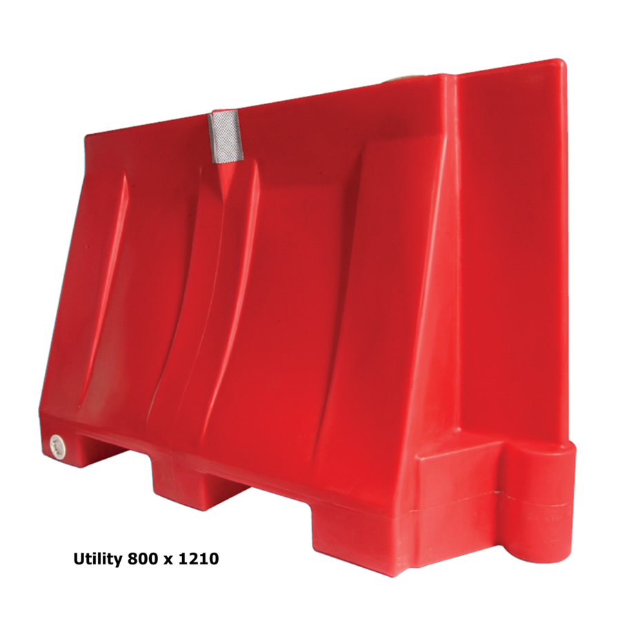 Séparateur de voies UTILITY - 800mm - rouge-1