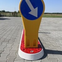 thumb-Îlot de circulation modulaire élément central rouge-8
