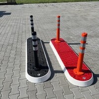 thumb-Îlot de circulation modulaire élément central noir-6