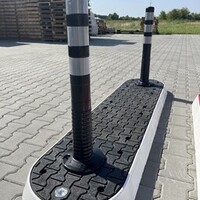 thumb-Îlot de circulation modulaire élément central noir-5