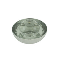 thumb-Glasbolreflector- Wit - diameter 100 mm - hoogte 45 mm-1