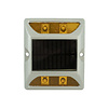 Wegdekreflector met knipperend  LED licht op zonne energie GEEL/GEEL (Incl. € 0.073 BEBAT)