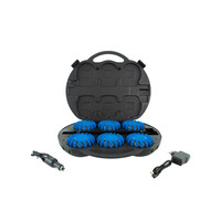 thumb-Koffer met 6 oplaadbare blauwe LED rotorlichten - magnetisch-2
