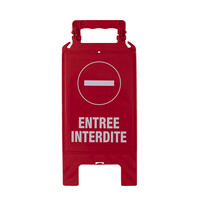 thumb-Chevalet de signalisation "Entree interdite"-4