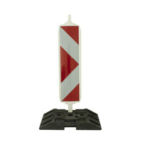 thumb-Balise de chantier Type 2 A+B + RA2 - 250 x 1000 mm - CHEVRONS/ARROW - (60x60 mm)-2