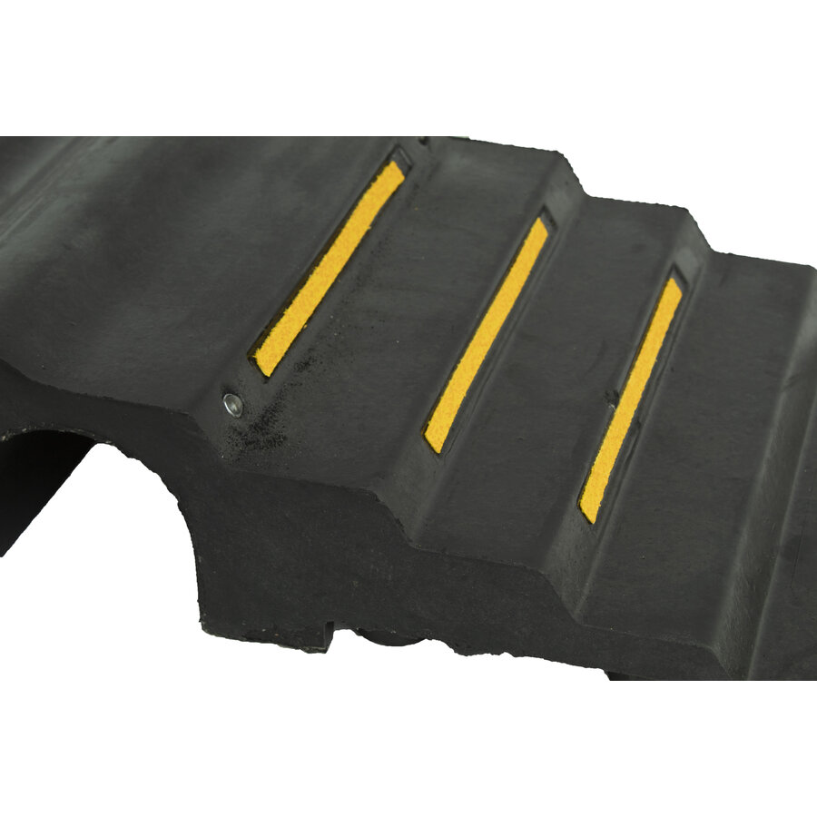 Kanaalbrug 850 x 300 x 125mm - zwart + gele refl. + 2 kanalen-3
