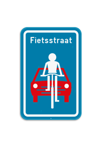 Bord F111: fietsstraat - 400/600 